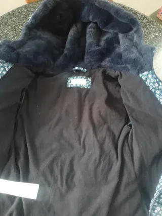 2 Anorak Mango Talla 8 Floral Azul