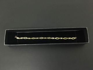 pulsera oro 18k con circonita