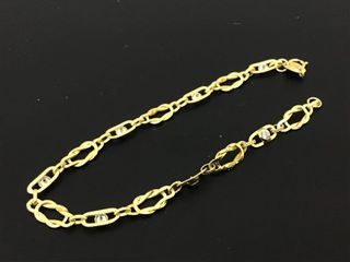 pulsera oro 18k con circonita