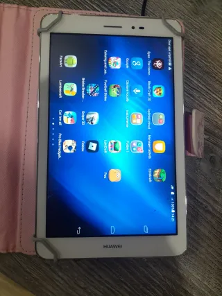 Tableta Huawei Rosa y Blanca