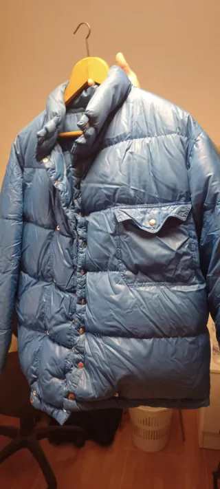 Anorak Plumas Azul Vintage