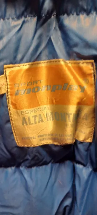 Anorak Plumas Azul Vintage