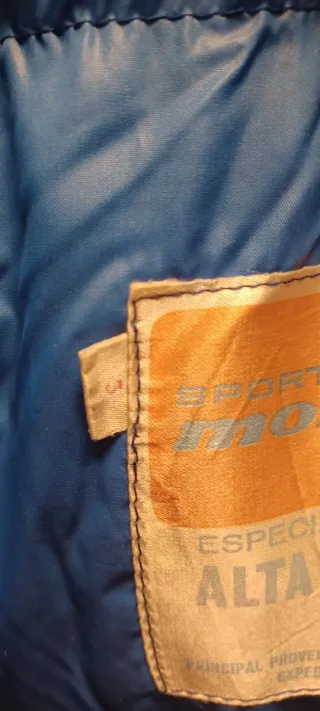 Anorak Plumas Azul Vintage