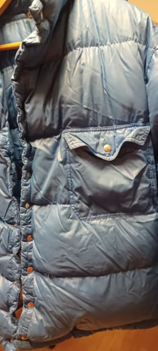 Anorak Plumas Azul Vintage