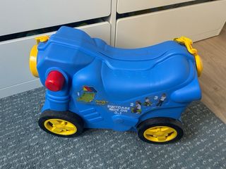 Maleta infantil moto Molto azul y amarilla