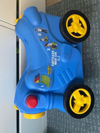 Maleta infantil moto Molto azul y amarilla