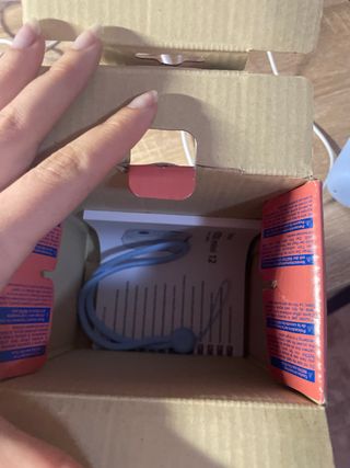 Camara intax mini 12 en azul pastel casi sin uso