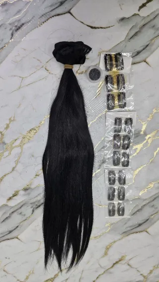Extensiones de pelo natural negro intenso