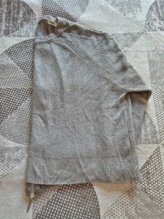 Stradivarius Jersey gris corto Cropped Overside