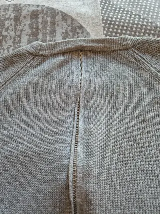 Stradivarius Jersey gris corto Cropped Overside