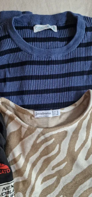 Lote 11 camisetas Bershka y Stradivarius Talla S