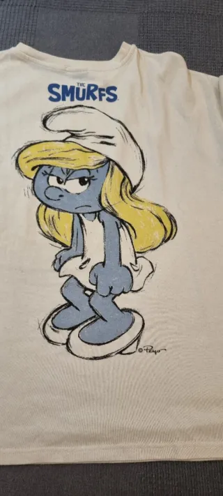 Camiseta the Smurfs. Pitufina