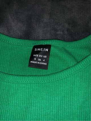 Top verde crop Stay Sweet Stay High