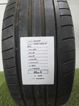 245 45 19 98Y DUNLOP SPORT MAXX RT