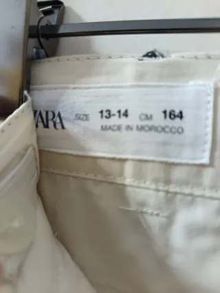 Pantalón ZARA beige
