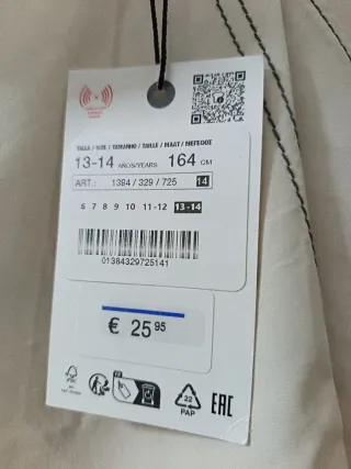 Pantalón ZARA beige