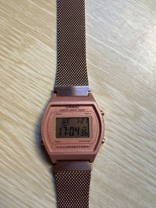 Reloj Casio Oro Rosa Digital