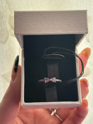 Anillo Pandora Lazo Rosa