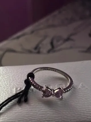 Anillo Pandora Lazo Rosa