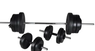 Barra + 2 Mancuernas 60,5 Kg