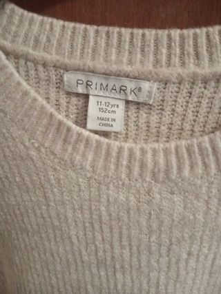 Vestido largo de lana beige