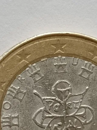 Moneda 1 Euro Portugal 2018 Error