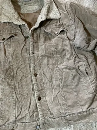 Chaqueta bomber beige retro L