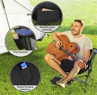 Pack 2 Mecedoras Plegables Outsunny