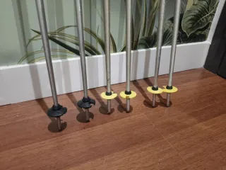 Lote 3 Bastones Esquí Leki y Head 115cm