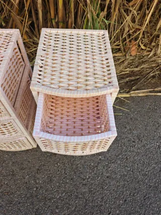 Comodini in vimini (2 unità)