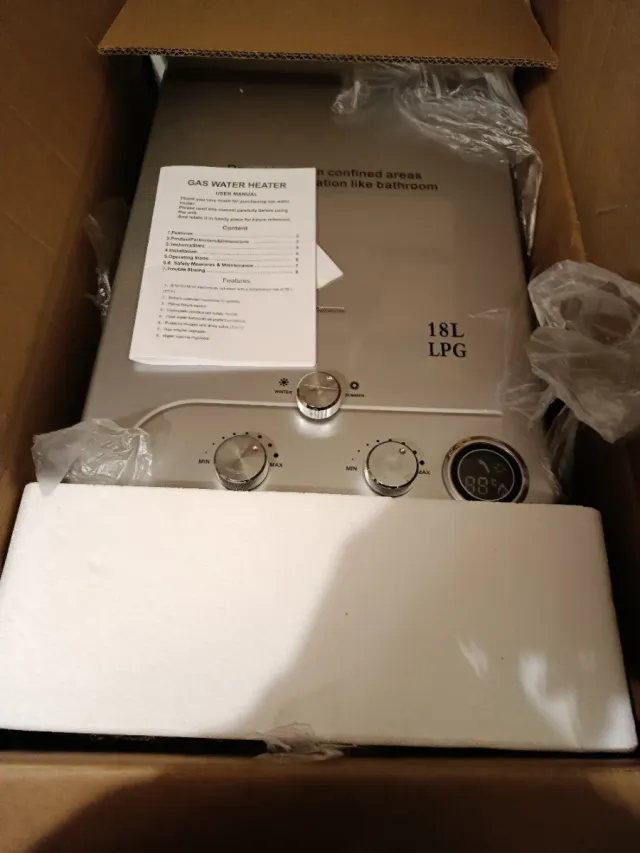 Calentador Gas propano Instantáneo 18L LPG