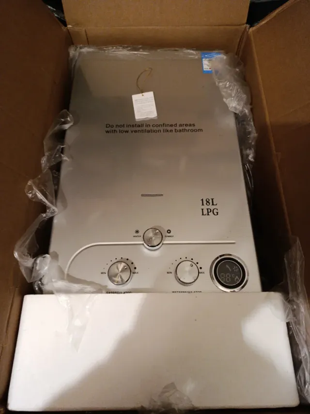 Calentador Gas propano Instantáneo 18L LPG