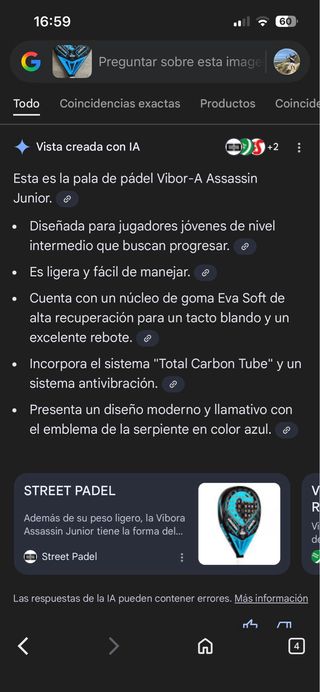 Pala ASSASSIN JUNIOR VIBORA