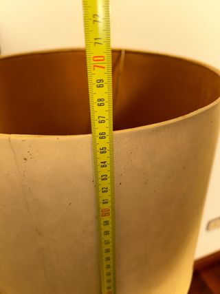 Lámpara de mesa Metalarte verde y beige