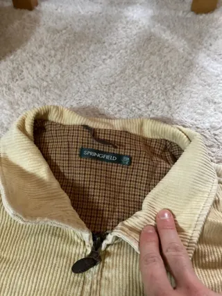 Chaqueta Harrington Pana Beige Retro Vintage L