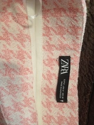 Minifalda invierno niña rosa y gris