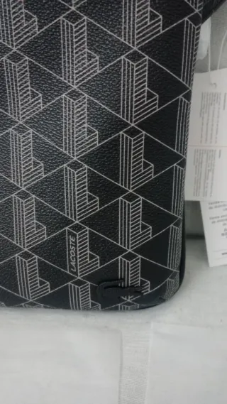 Tracolla uomo Lacoste nera