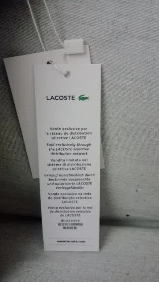 Tracolla uomo Lacoste nera