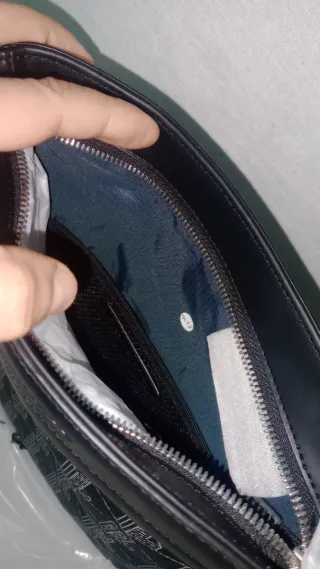 Tracolla uomo Lacoste nera