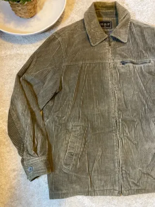 Chaqueta pana H&P XL verde oliva vintage