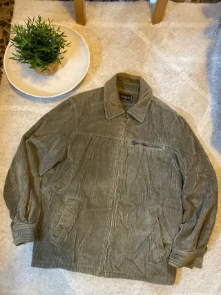 Chaqueta pana H&P XL verde oliva vintage