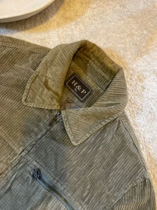 Chaqueta pana H&P XL verde oliva vintage