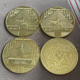 Monedas Antiguas Egipcias: Faraón, Nefertiti, Anub