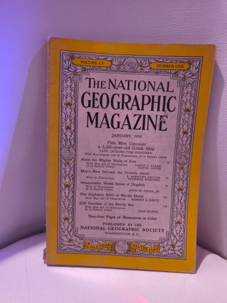 National Geographic revista antigua.