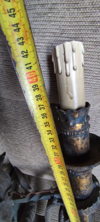 Aplique de pared hierro forjado antiguo