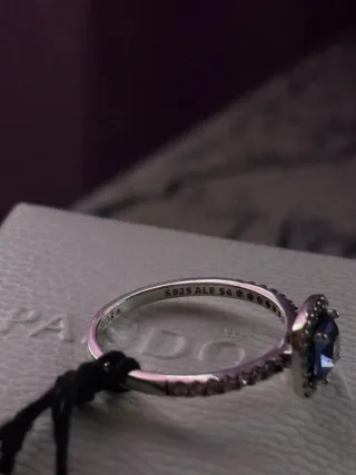 Anillo Pandora Piedra Azul