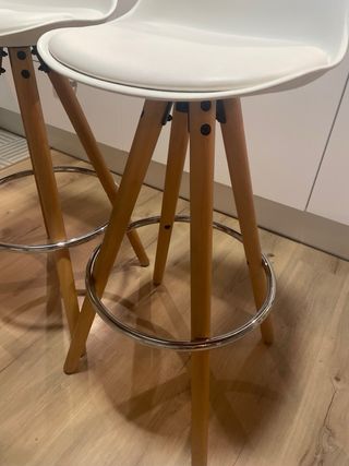 Taburetes blancos (2 unidades)