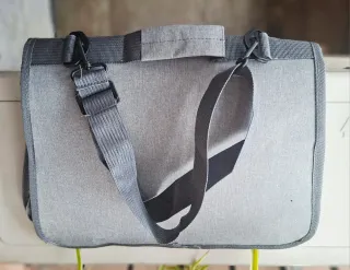 Bolso transportín para mascotas gris