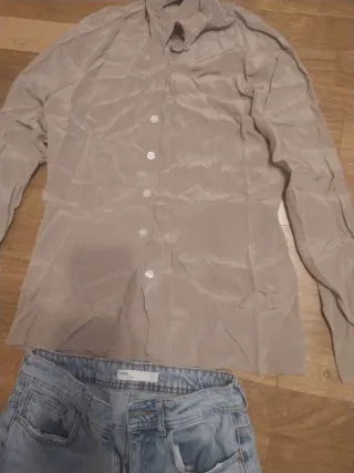 Pantalones vaqueros Zara Talla S