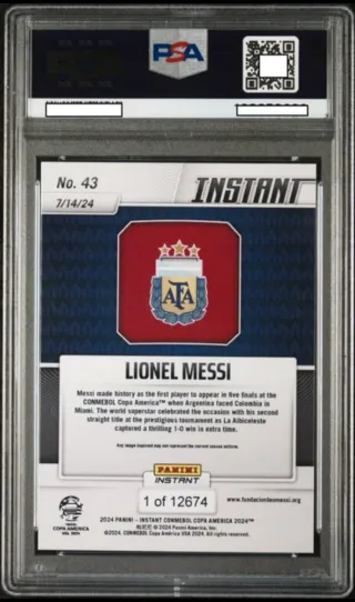 Carta Panini Instant Messi Copa América 2024